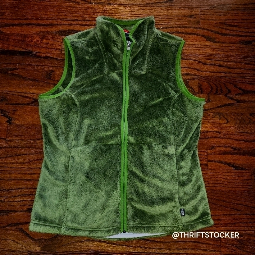 The North Face olive green Osito vest